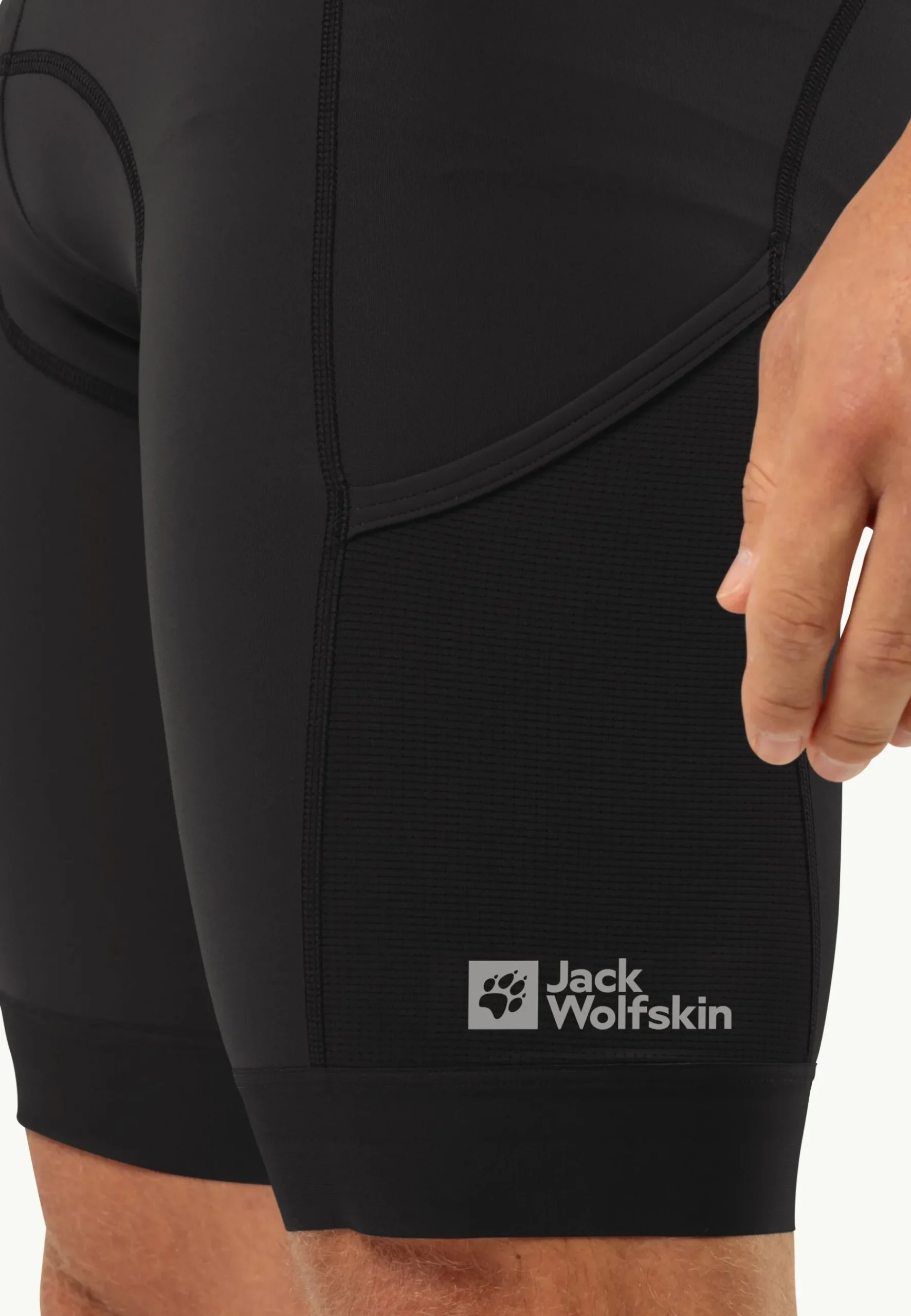 Jack Wolfskin Morobbia Bib Shorts M|Heren Shorts|Fietsbroeken