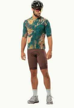 Jack Wolfskin Morobbia Bib Shorts M|Heren Shorts|Fietsbroeken
