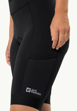 Jack Wolfskin Morobbia Bib Shorts W|DAMES Fietsen|Rokken & Shorts