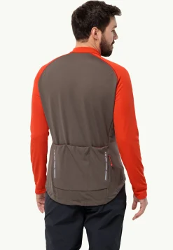 Jack Wolfskin Morobbia Fz L/s M|Heren Fietsen|Functionele Shirts