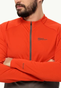 Jack Wolfskin Morobbia Fz L/s M|Heren Fietsen|Functionele Shirts