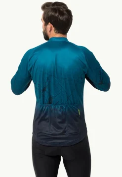 Jack Wolfskin Morobbia Fz L/s Print M|Heren Fietsen|Functionele Shirts