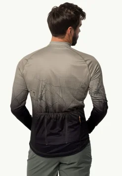 Jack Wolfskin Morobbia Fz L/s Print M|Heren Fietsen|Functionele Shirts