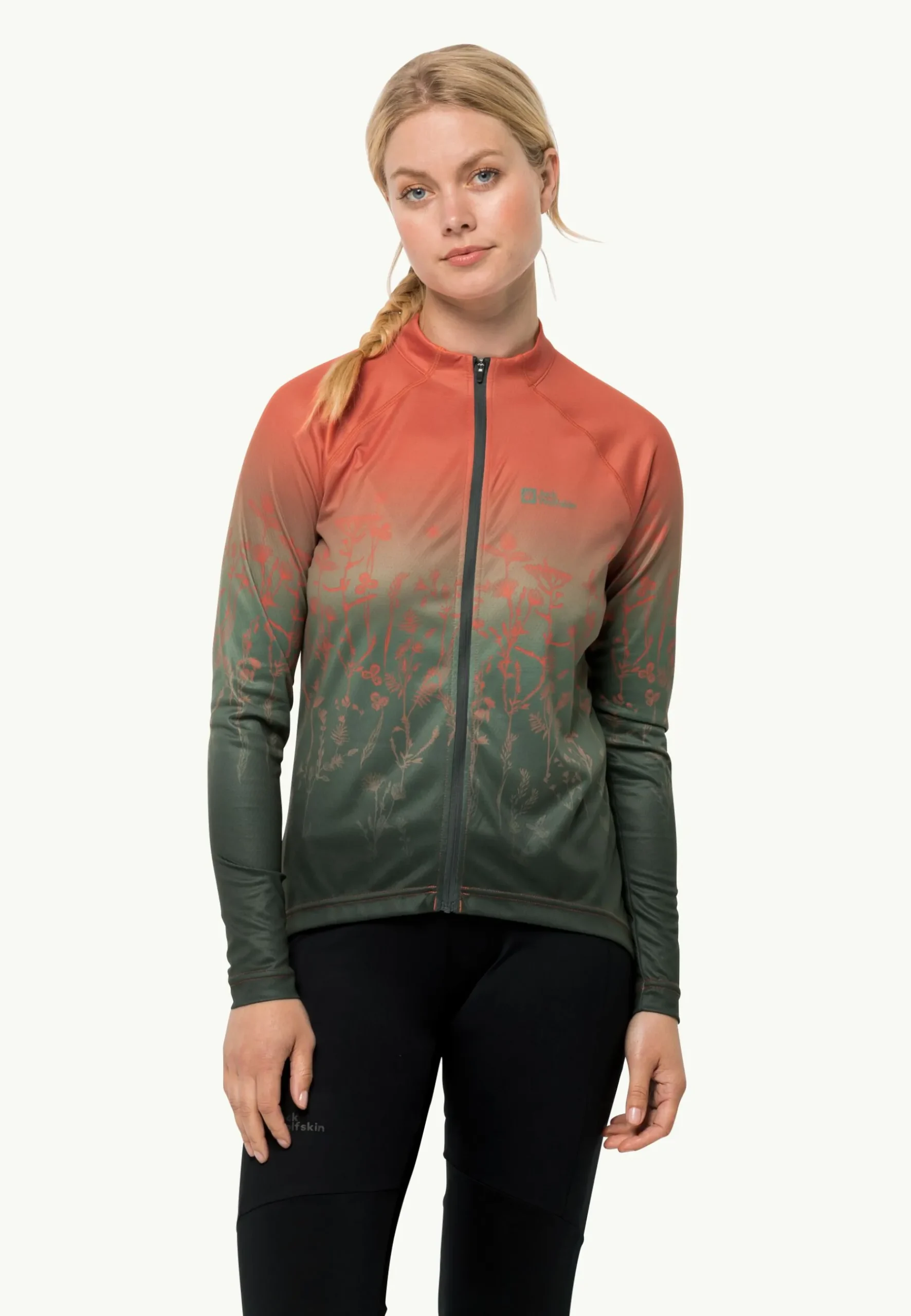 Jack Wolfskin Morobbia Fz L/s Print W|DAMES Wandelen|Fietsen