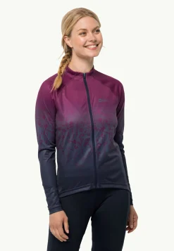 Jack Wolfskin Morobbia Fz L/s Print W|DAMES Wandelen|Fietsen