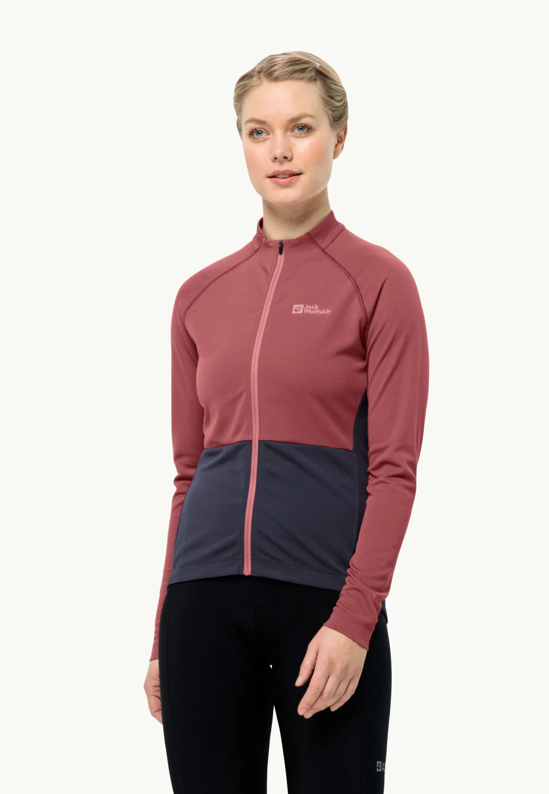 Jack Wolfskin Morobbia Fz L/s W|DAMES Fietsen|Functionele Shirts