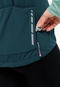 Jack Wolfskin Morobbia Fz L/s W|DAMES Fietsen|Functionele Shirts