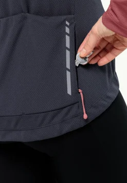 Jack Wolfskin Morobbia Fz L/s W|DAMES Fietsen|Functionele Shirts