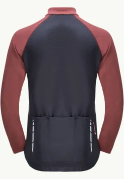 Jack Wolfskin Morobbia Fz L/s W|DAMES Fietsen|Functionele Shirts