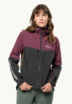 Jack Wolfskin Morobbia 3l Jkt W|DAMES Fietsen|Voor- En Najaarsjacks/-Jassen