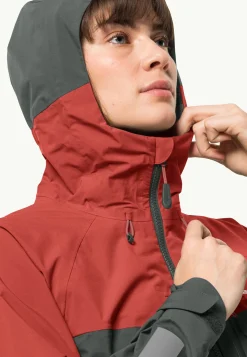 Jack Wolfskin Morobbia 3l Jkt W|DAMES Fietsen|Voor- En Najaarsjacks/-Jassen