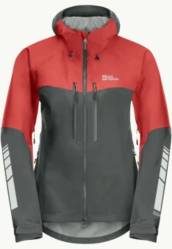 Jack Wolfskin Morobbia 3l Jkt W|DAMES Fietsen|Voor- En Najaarsjacks/-Jassen