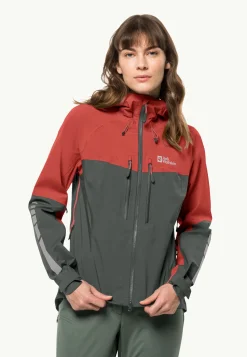 Jack Wolfskin Morobbia 3l Jkt W|DAMES Fietsen|Voor- En Najaarsjacks/-Jassen