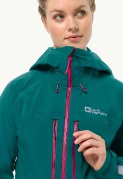 Jack Wolfskin Morobbia 3l Jkt W|DAMES Fietsen|Voor- En Najaarsjacks/-Jassen
