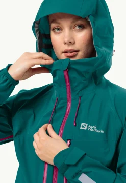 Jack Wolfskin Morobbia 3l Jkt W|DAMES Fietsen|Voor- En Najaarsjacks/-Jassen