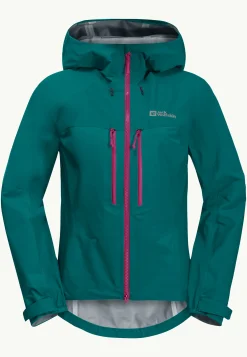 Jack Wolfskin Morobbia 3l Jkt W|DAMES Fietsen|Voor- En Najaarsjacks/-Jassen