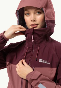 Jack Wolfskin Morobbia 3l Jkt W|DAMES Fietsen|Voor- En Najaarsjacks/-Jassen