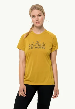 Jack Wolfskin Morobbia Vent T W|DAMES Fietsen|Functionele Shirts