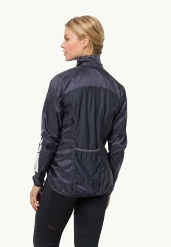 Jack Wolfskin Morobbia Wind Jkt W|DAMES Fietsen|Voor- En Najaarsjacks/-Jassen