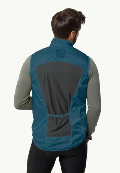 Jack Wolfskin Morobbia Wind Vest M|Heren Fietsen|Voor- En Najaarsjacks/-Jassen