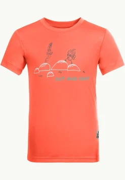 Jack Wolfskin Out And About T Kids|Kinderen Functionele Shirts|T-Shirts & Longsleeves