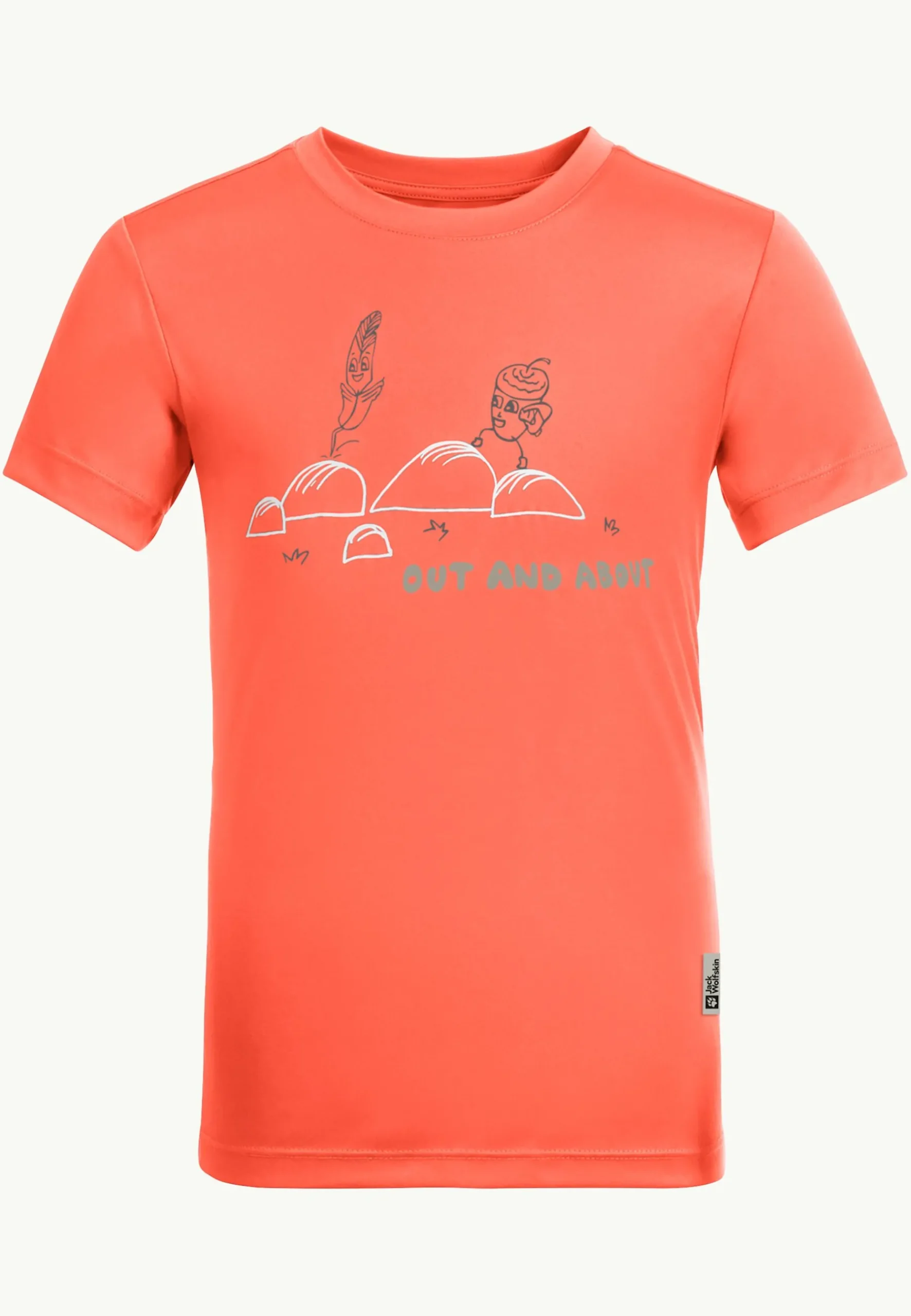 Jack Wolfskin Out And About T Kids|Kinderen Functionele Shirts|T-Shirts & Longsleeves