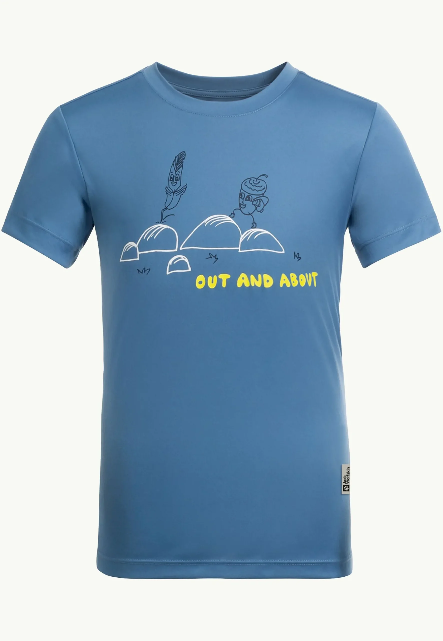 Jack Wolfskin Out And About T Kids|Kinderen Functionele Shirts|T-Shirts & Longsleeves