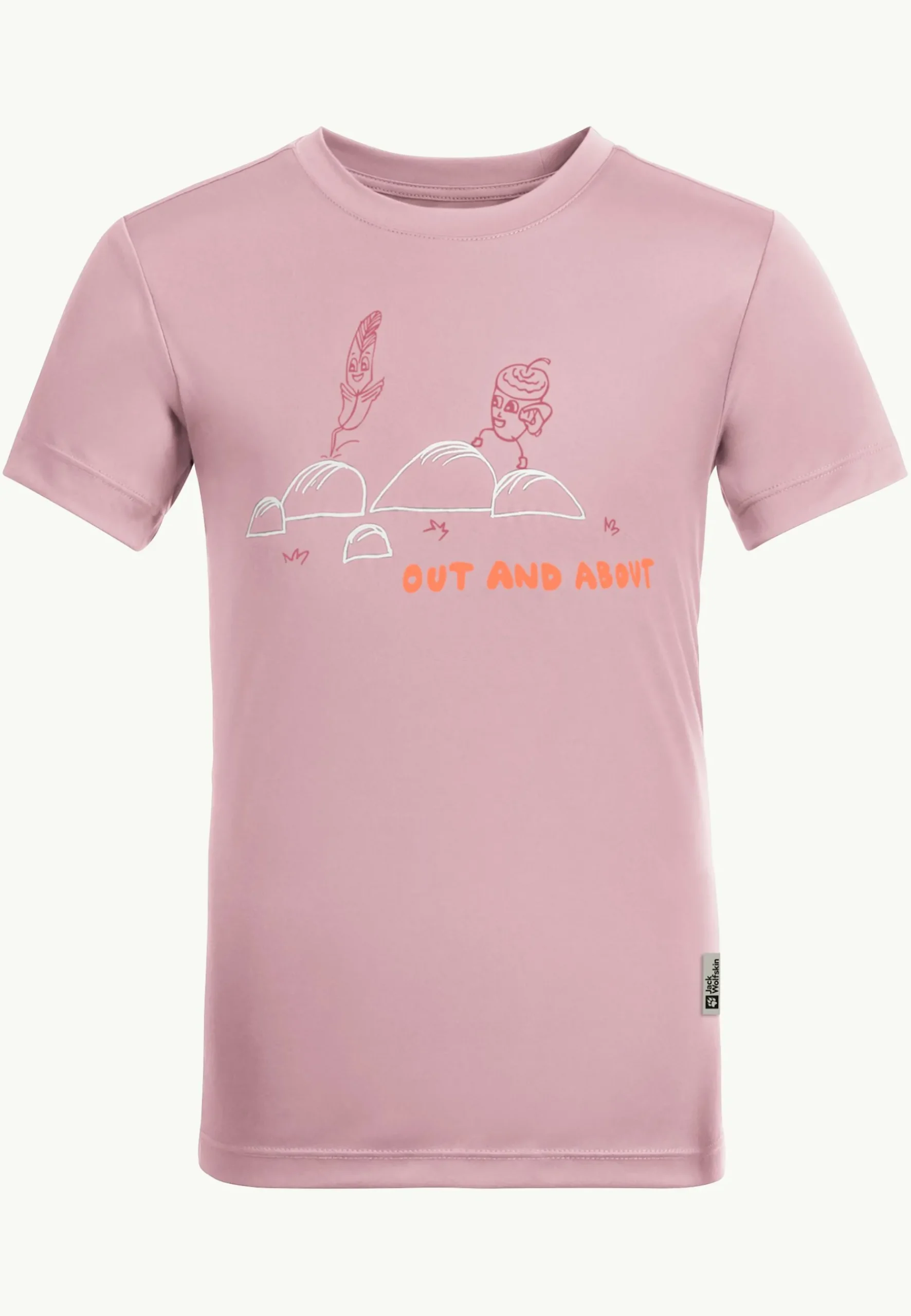 Jack Wolfskin Out And About T Kids|Kinderen Functionele Shirts|T-Shirts & Longsleeves