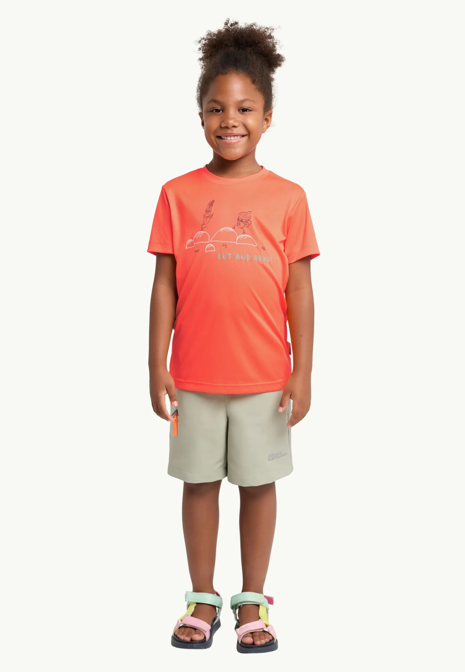 Jack Wolfskin Out And About T Kids|Kinderen Functionele Shirts|T-Shirts & Longsleeves