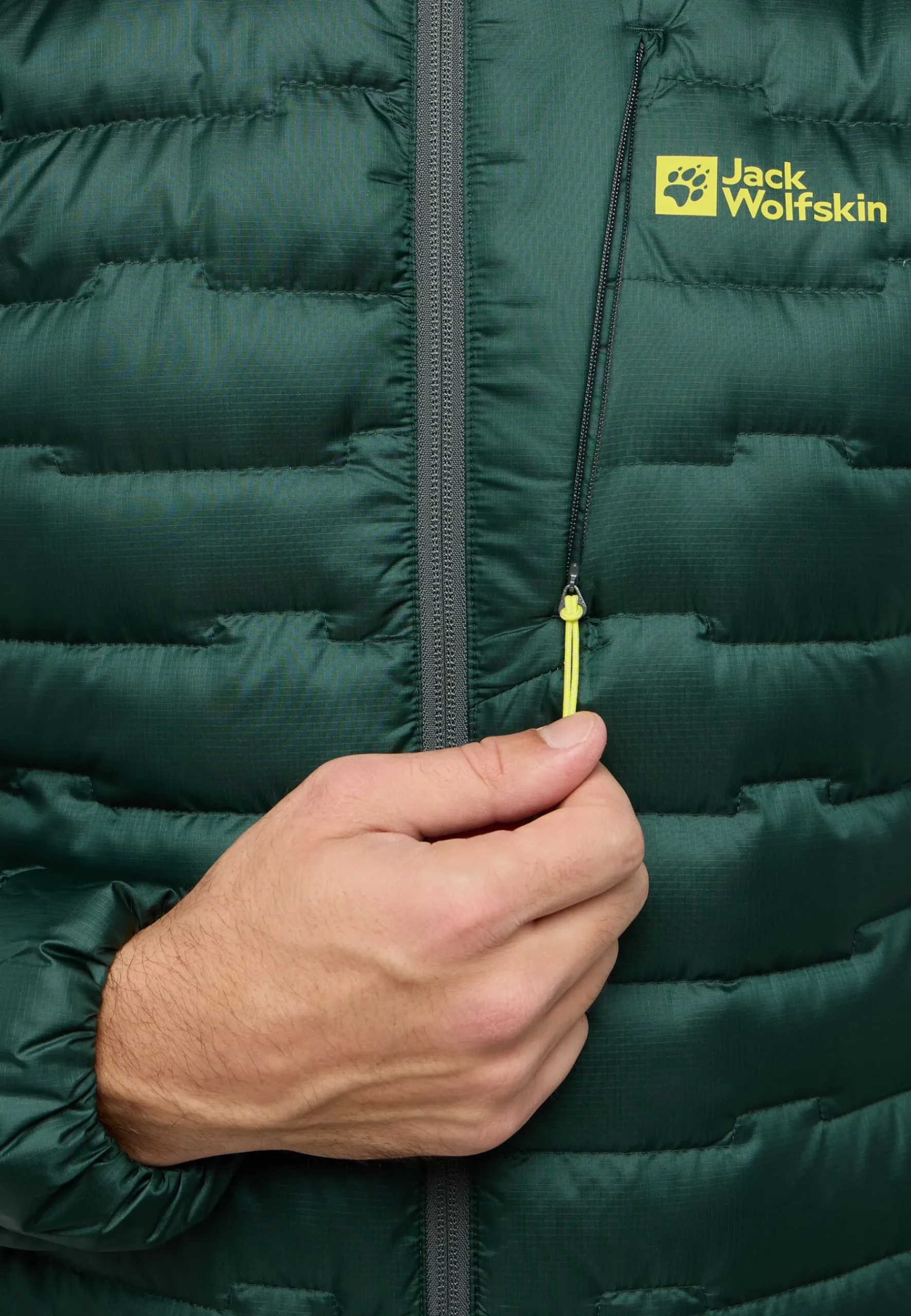 Jack Wolfskin Passamani Down Hoody M Rds|Heren Bodywarmers|Winterjacks