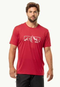 Jack Wolfskin Peak Graphic T M|Heren Wandelen|Lifestyle