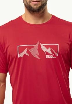 Jack Wolfskin Peak Graphic T M|Heren Wandelen|Lifestyle