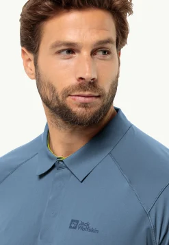 Jack Wolfskin Prelight Chill Polo M|Heren Functionele Shirts|Poloshirts