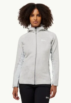 Jack Wolfskin Rotwand Hooded Fz W|DAMES Voor- En Najaarsjacks/-Jassen|Fleece