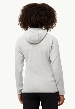 Jack Wolfskin Rotwand Hooded Fz W|DAMES Voor- En Najaarsjacks/-Jassen|Fleece