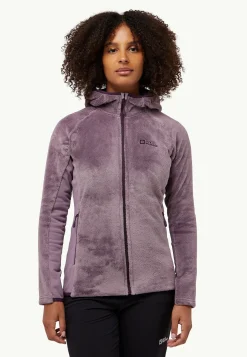 Jack Wolfskin Rotwand Hooded Fz W|DAMES Voor- En Najaarsjacks/-Jassen|Fleece