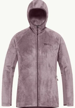 Jack Wolfskin Rotwand Hooded Fz W|DAMES Voor- En Najaarsjacks/-Jassen|Fleece