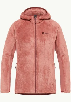 Jack Wolfskin Rotwand Hooded Fz W|DAMES Voor- En Najaarsjacks/-Jassen|Fleece