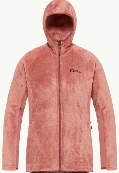 Jack Wolfskin Rotwand Hooded Fz W|DAMES Voor- En Najaarsjacks/-Jassen|Fleece