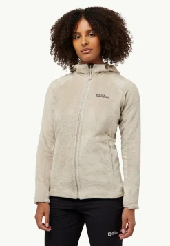 Jack Wolfskin Rotwand Hooded Fz W|DAMES Voor- En Najaarsjacks/-Jassen|Fleece