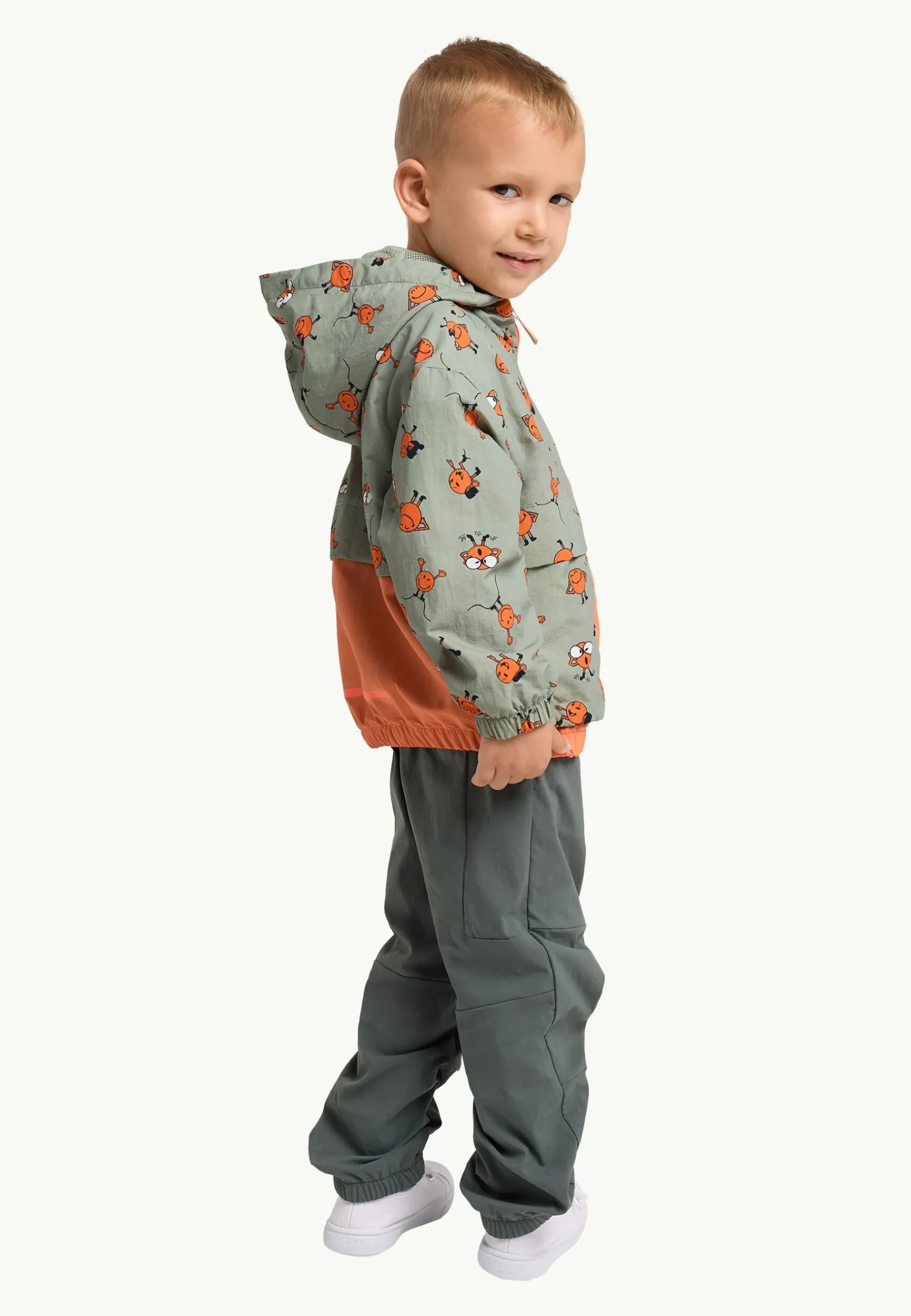 Jack Wolfskin Smileyworld Aop Jkt K|Kinderen Voor- En Najaarsjacks/-Jassen|Fleece
