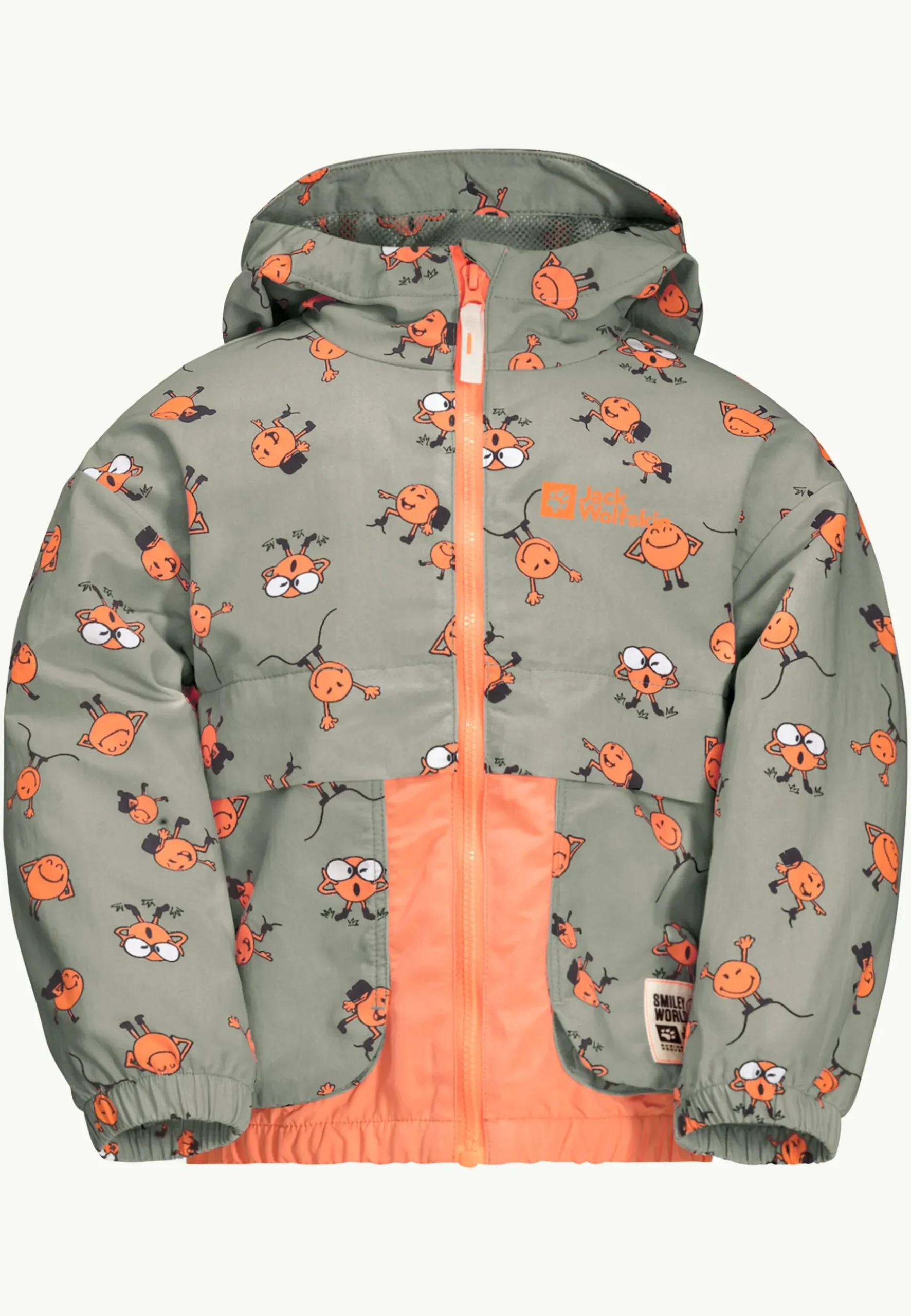 Jack Wolfskin Smileyworld Aop Jkt K|Kinderen Voor- En Najaarsjacks/-Jassen|Fleece