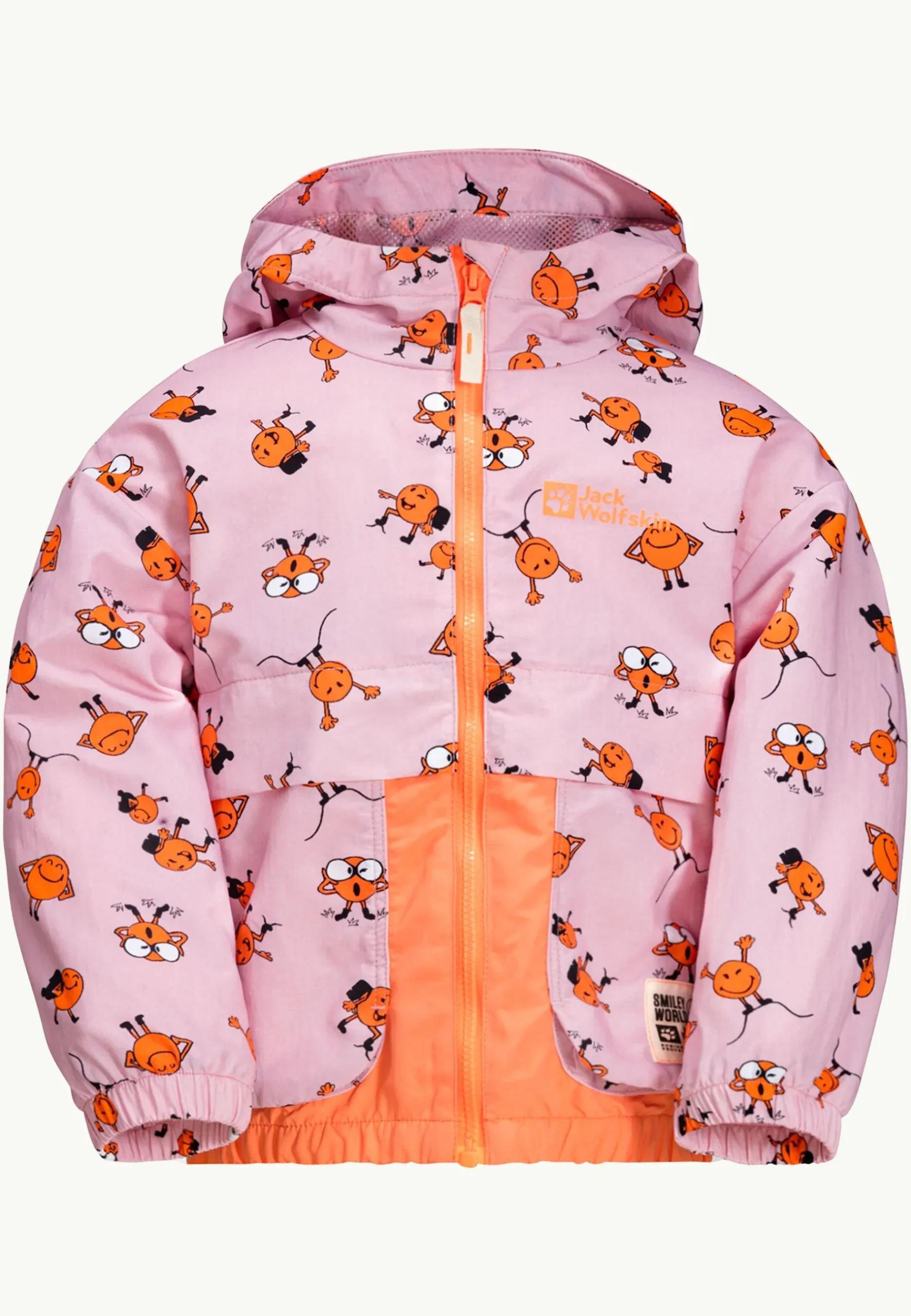 Jack Wolfskin Smileyworld Aop Jkt K|Kinderen Voor- En Najaarsjacks/-Jassen|Fleece