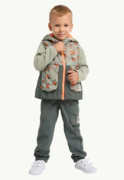 Jack Wolfskin Smileyworld Aop Vest K|Kinderen Voor- En Najaarsjacks/-Jassen|Fleece