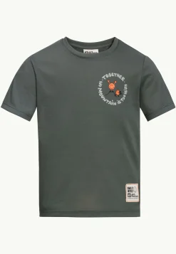 Jack Wolfskin Smileyworld Together T K|Kinderen Functionele Shirts|T-Shirts & Longsleeves