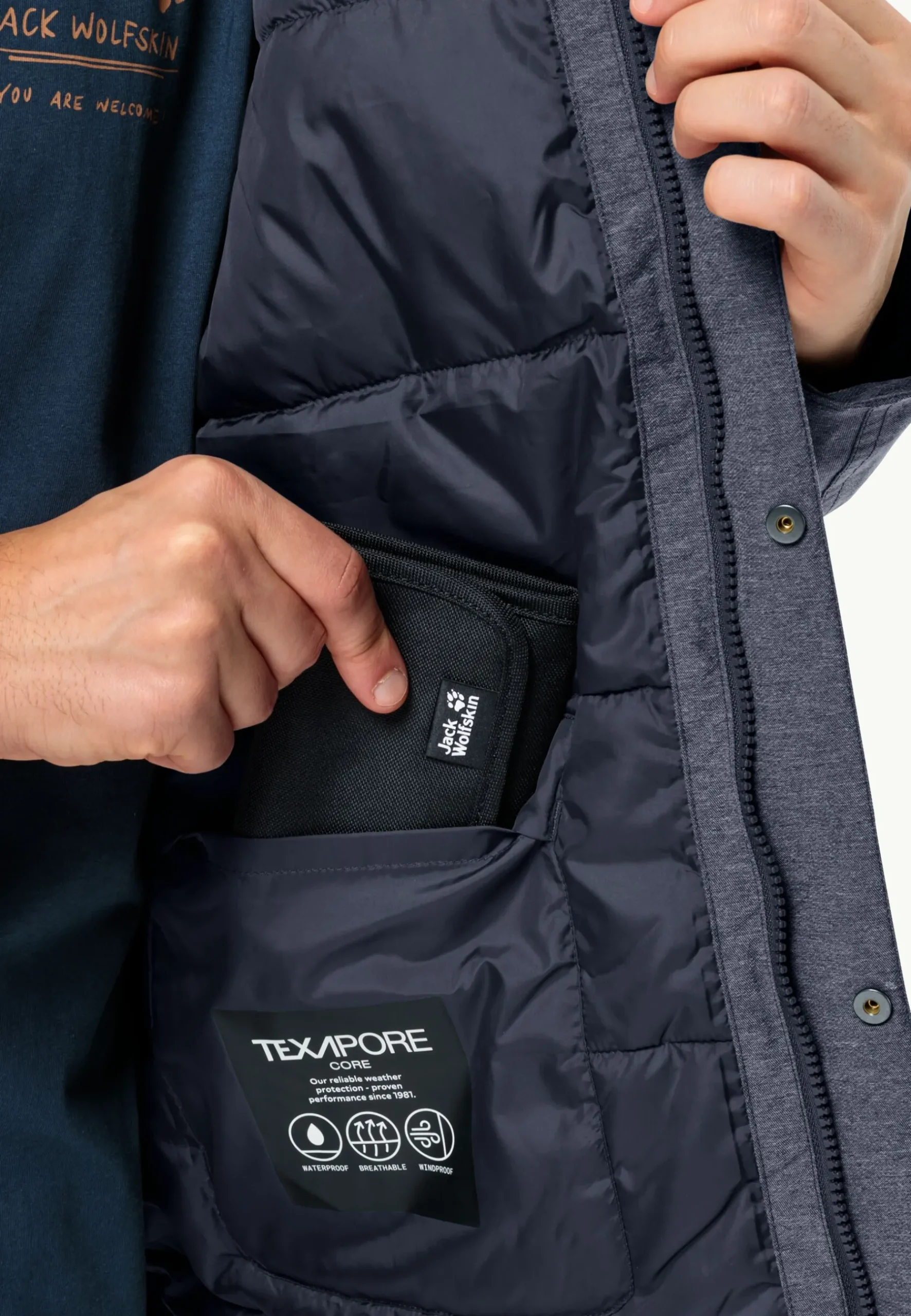 Jack Wolfskin Snowy Park Jkt M|Heren Lifestyle|Voor- En Najaarsjacks/-Jassen