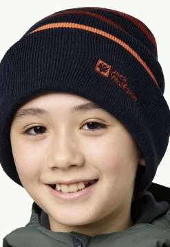 Jack Wolfskin Stripy Knit Beanie K|Kinderen Mutsen