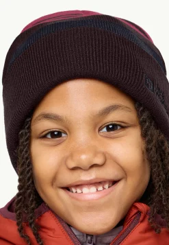 Jack Wolfskin Stripy Knit Beanie K|Kinderen Mutsen