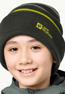 Jack Wolfskin Stripy Knit Beanie K|Kinderen Mutsen