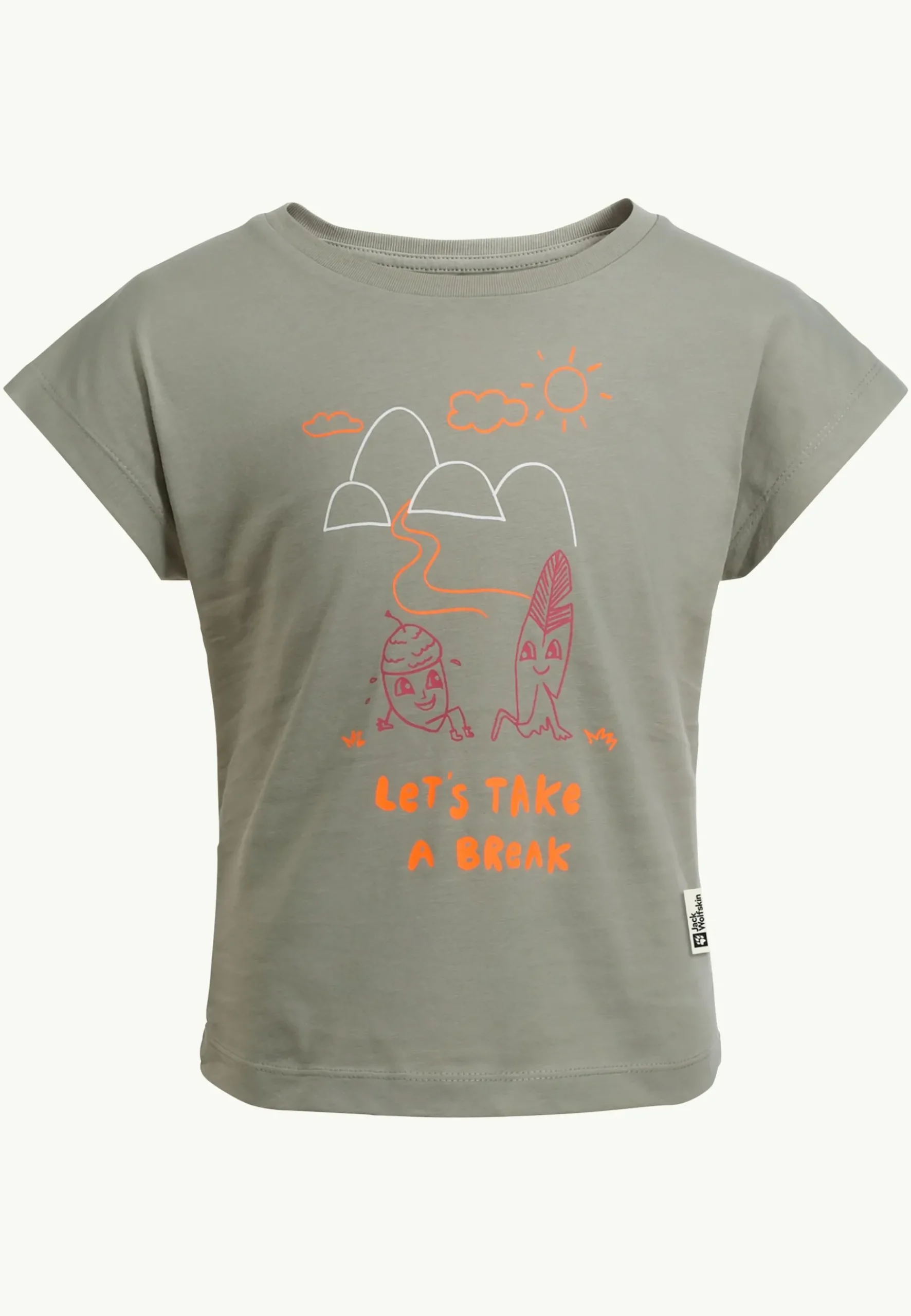 Jack Wolfskin Take A Break T G|Kinderen Functionele Shirts|T-Shirts & Longsleeves